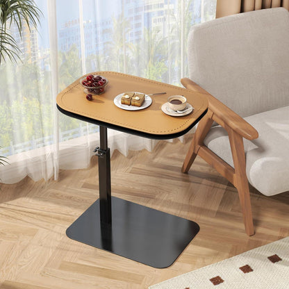 Verstellbarer C-Form Beistelltisch mit 360° Drehung & Dual Desktop