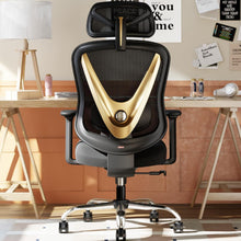 Ergonomischer Bürostuhl mit 3D Lendenstütze und verstellbarer