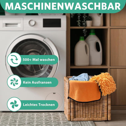 7-tlg. Autopflege Set: Mikrofasertücher, Waschhandschuhe & Bürsten