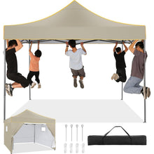 Faltpavillon 3x3 mit Seitenwänden, wasserdicht und