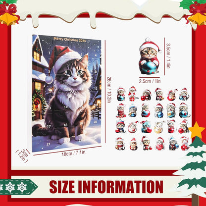 Weihnachtsbaum Katzen Anhänger Adventskalender 2024