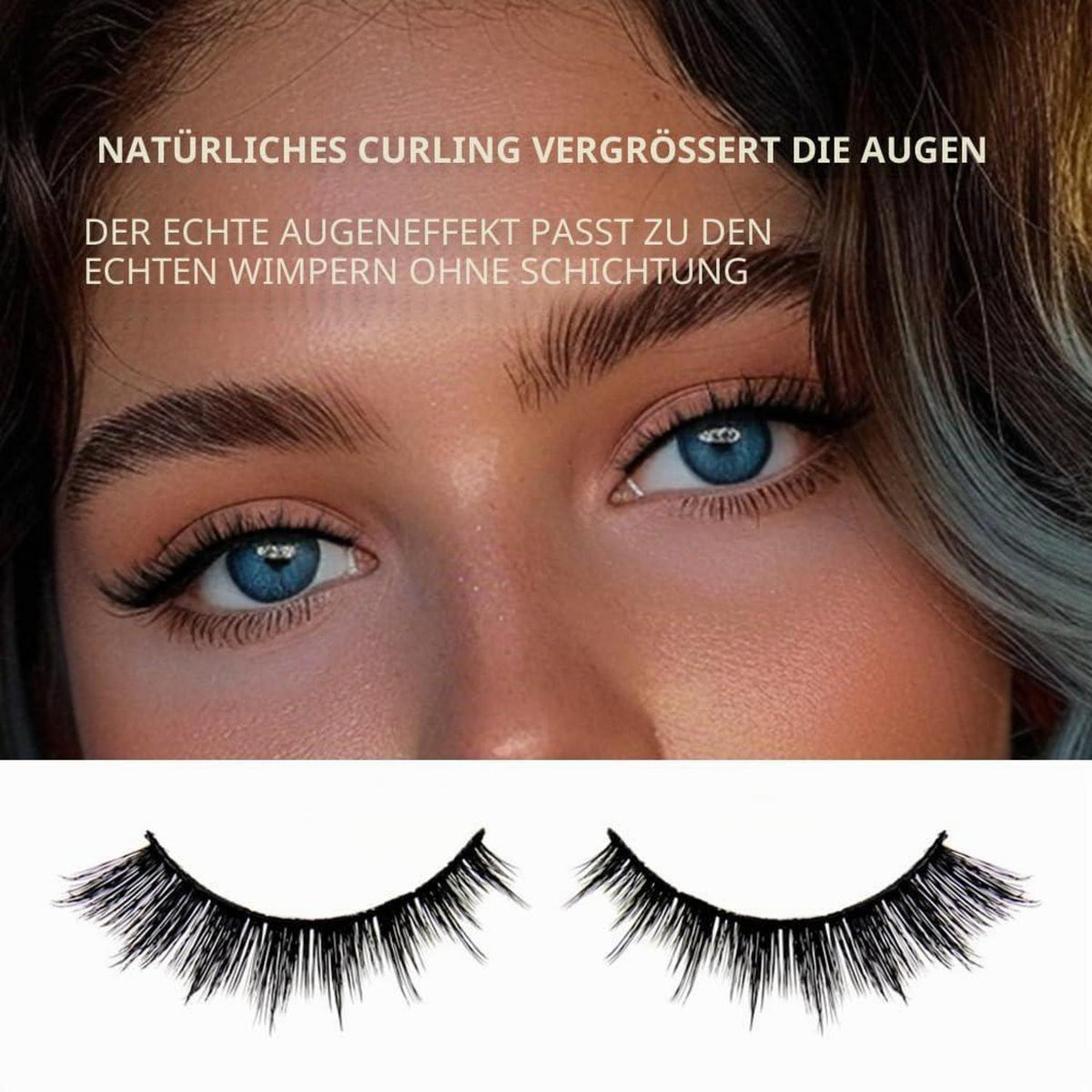 7 Paar 3D Natürliche Künstliche Wimpern – Wiederverwendbar & Flauschig