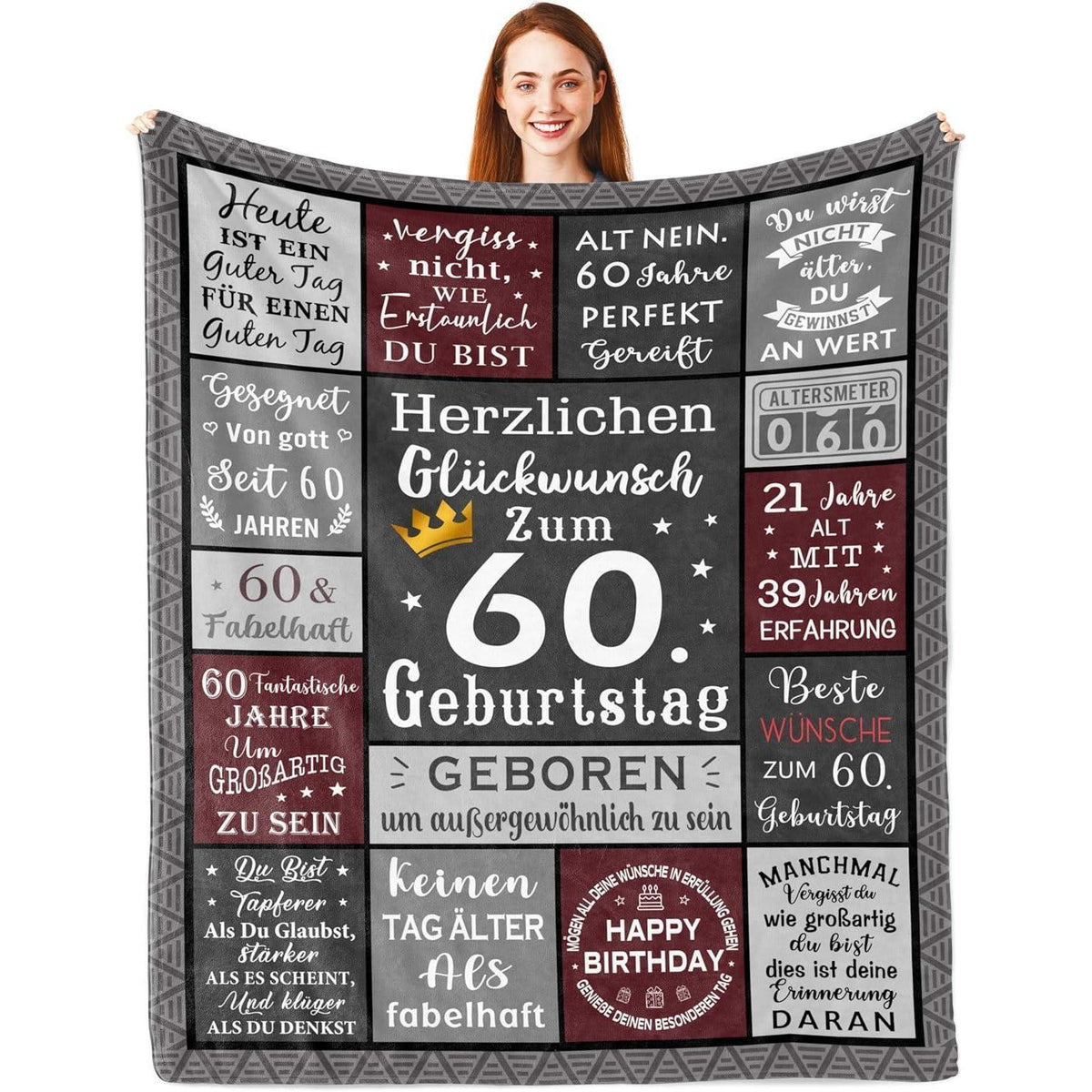Tagesdecke zum 60. Geburtstag – Geschenk für Männer 1965