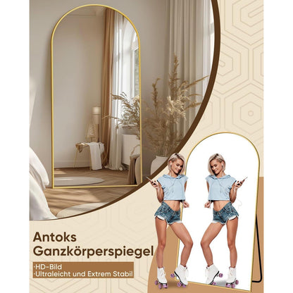 Ganzkörperspiegel Standspiegel gebogen – Modern & Langlebig