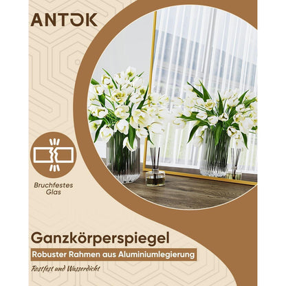 Ganzkörperspiegel Standspiegel gebogen – Modern & Langlebig