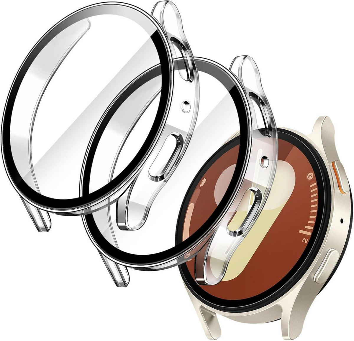 Schutzhülle Samsung Galaxy Watch 7 40mm Gehärtetes Glas 2 Stück