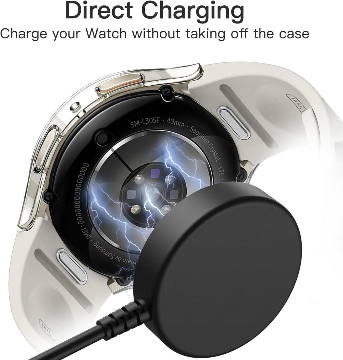 Schutzhülle mit Gehärtetem Glas für Samsung Galaxy Watch 7 40mm (2