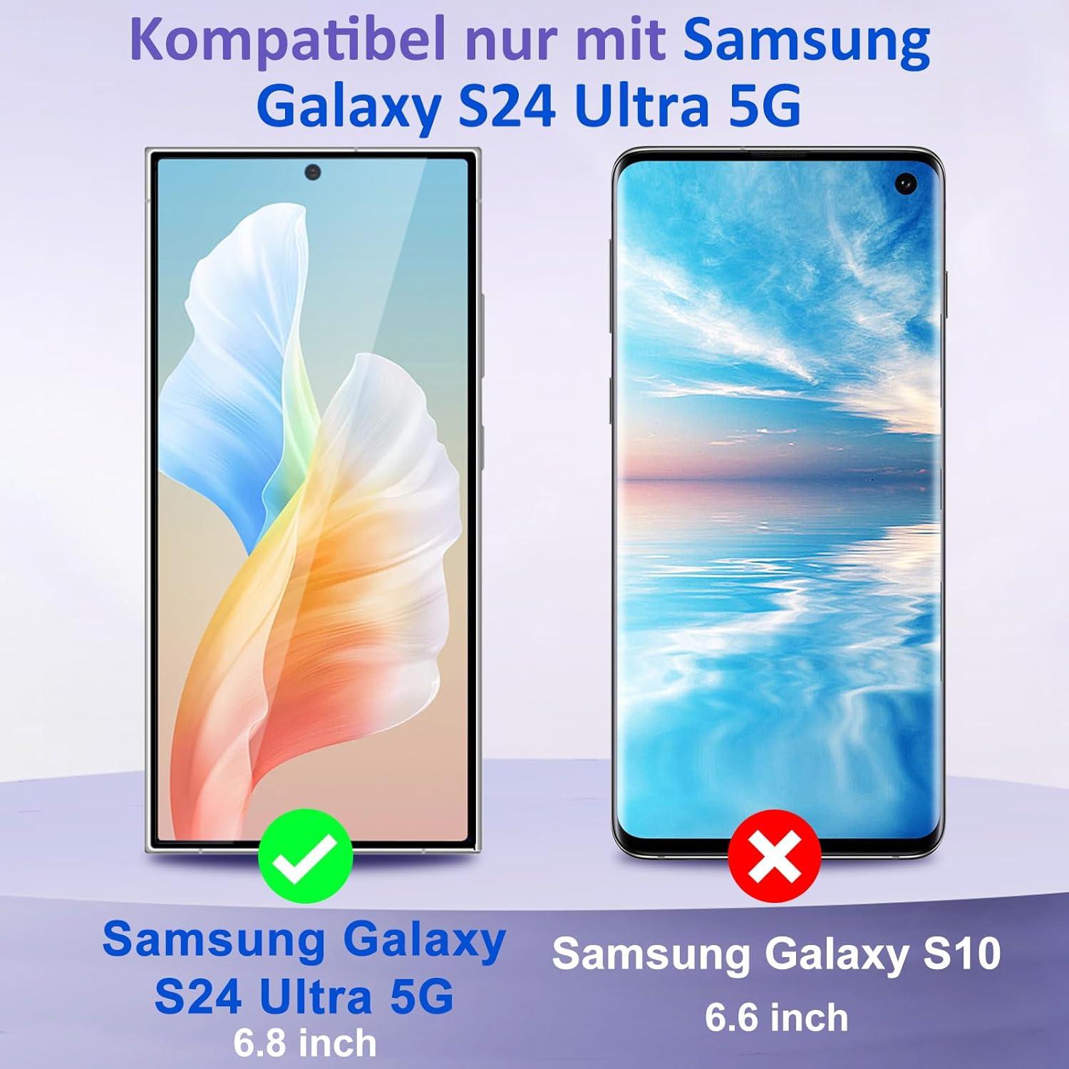 2er Pack Panzerglas Samsung Galaxy S24 Ultra 5G Displayfolie