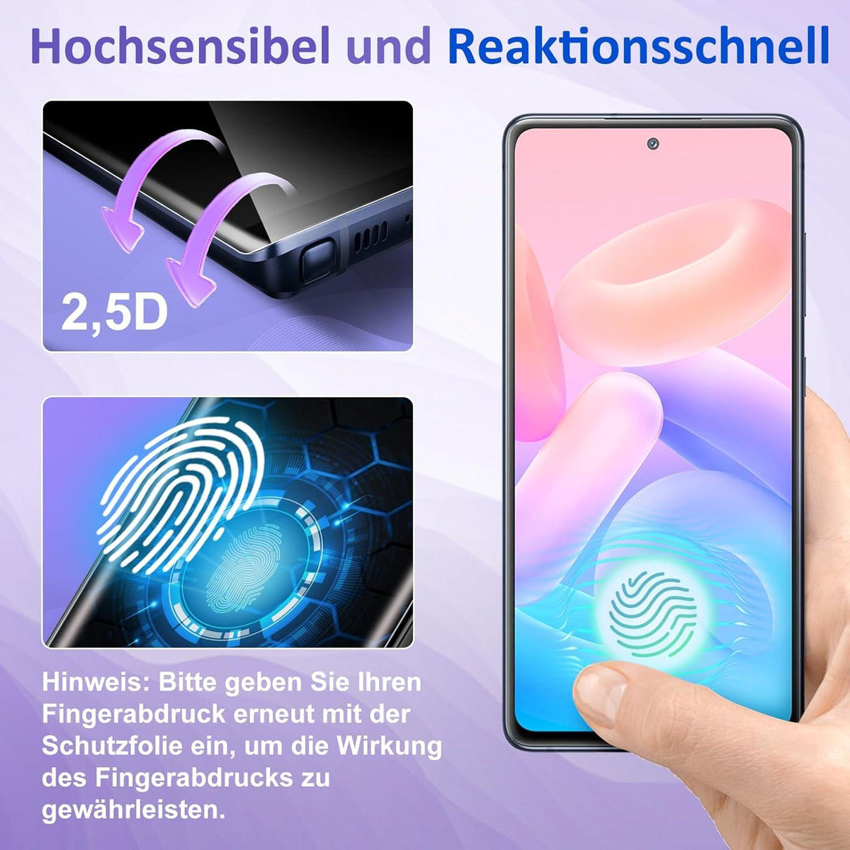 2er Set Panzerglas Samsung Galaxy S20 Displayschutzfolie 9H Ultra-dünn