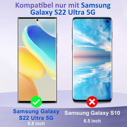 Samsung Galaxy S22 Ultra Panzerglas 9H Schutzfolie
