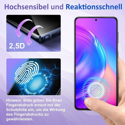 Panzer Schutzglas 2 Stück Samsung Galaxy S21 9H Härte Blasenfrei
