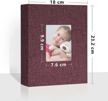 Fotoalbum Vienrose Klein 10x15 Fotos 2er Pack Lila Leinen
