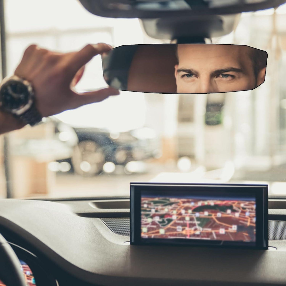 Panorama Rückspiegel Auto – Weitwinkel Innenspiegel Universal