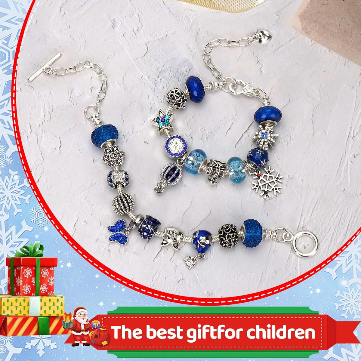 Adventskalender Schmuck Armband Bastelset Mädchen DIY Geschenk 6–13