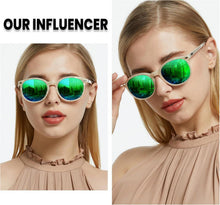 DUCO Retro Polarisierte Damen Sonnenbrille UV400 Schutz