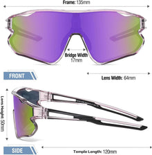 DUCO Kinder Sonnenbrille Sport Jugend Baseball UV400 TR90