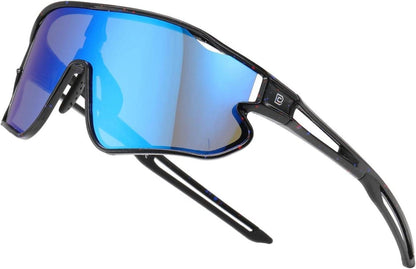 Kinder Sport Sonnenbrille UV400 Leicht TR90 Rahmen DK268 Schwarz Blue