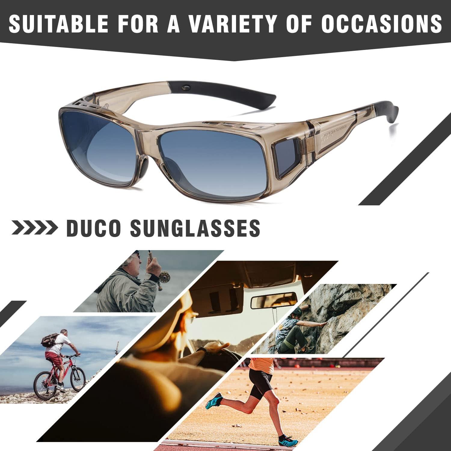 Sonnenbrille Polarisiert UV400 Schutz Transparent Braun Blau