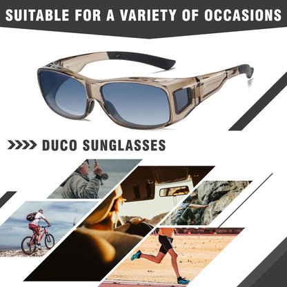 Sonnenbrille Polarisiert UV400 Schutz Transparent Braun Blau