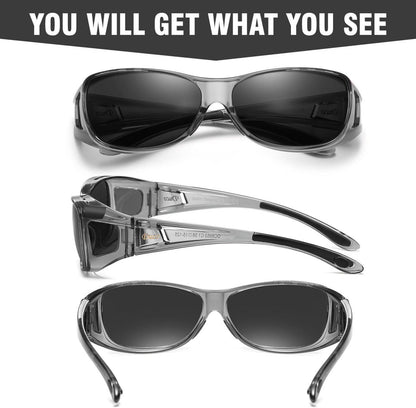 Polarisierte Überbrille für Brille UV400 Schutz M Clear