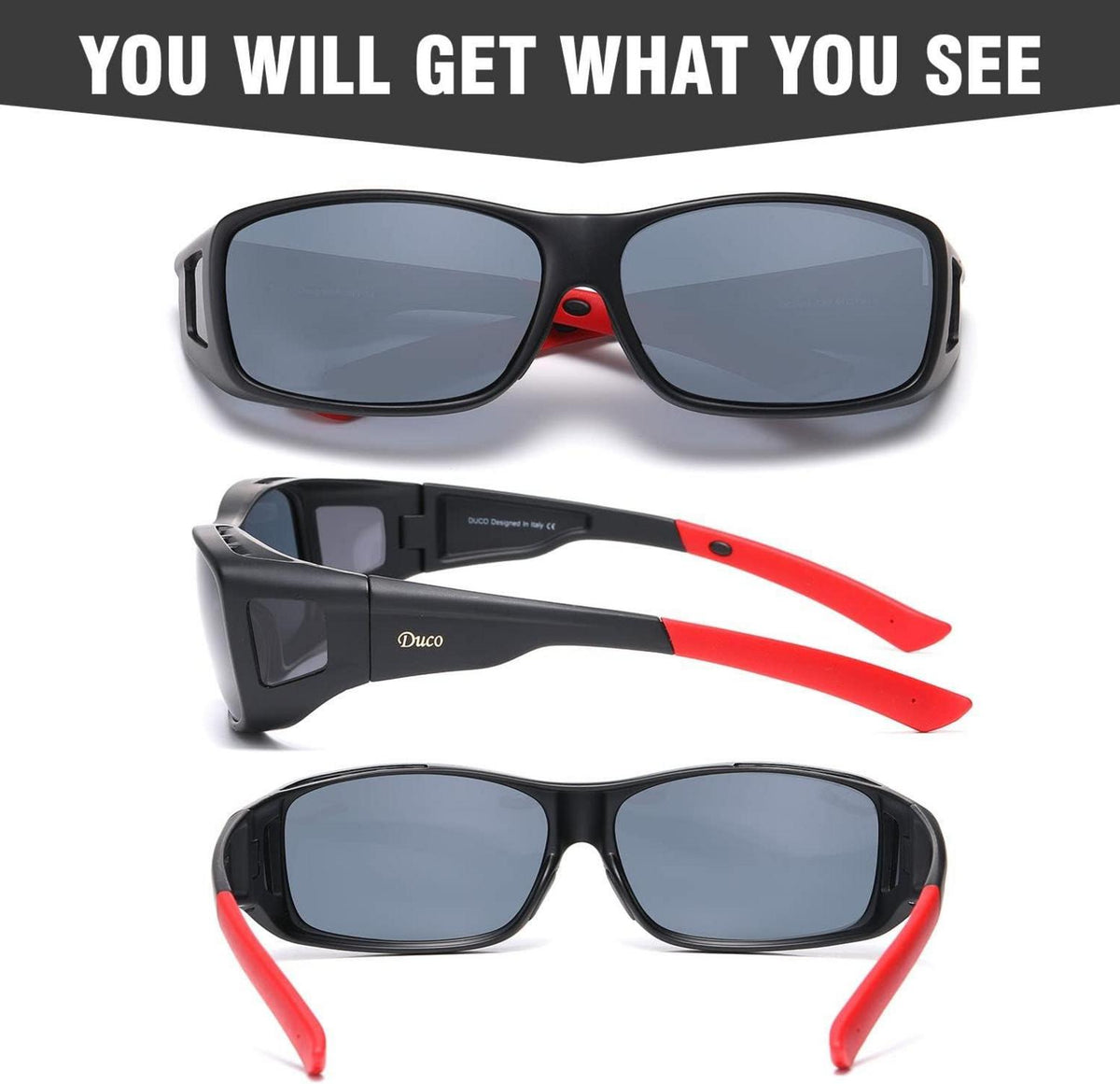 Polarisierte Sonnenbrille für Brillenträger UV400 Schutz