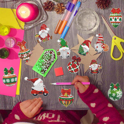 Diamant Painting Adventskalender Weihnachten – 12 Anhänger DIY Set
