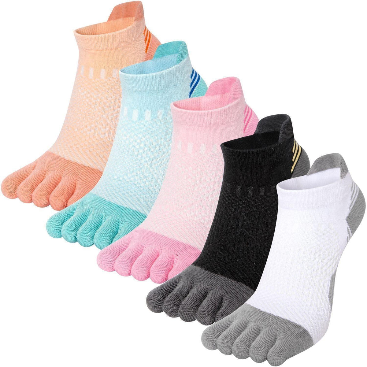 Damen Zehensocken 5er-Pack – Atmungsaktiv & Komfortabel für Sport & Alltag