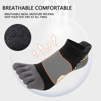 Damen Zehensocken 5er-Pack – Atmungsaktiv & Komfortabel für Sport & Alltag