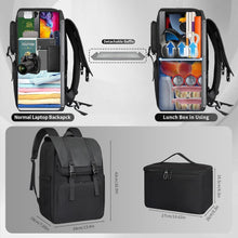 Lunch-Rucksack mit Laptopfach & Kühlbox – 15,6 Zoll Vintage Rucksack