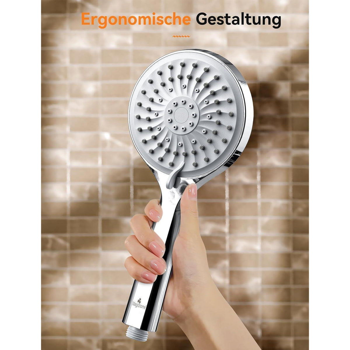 Handbrause Wassersparend 5 Strahlarten Hochdruck