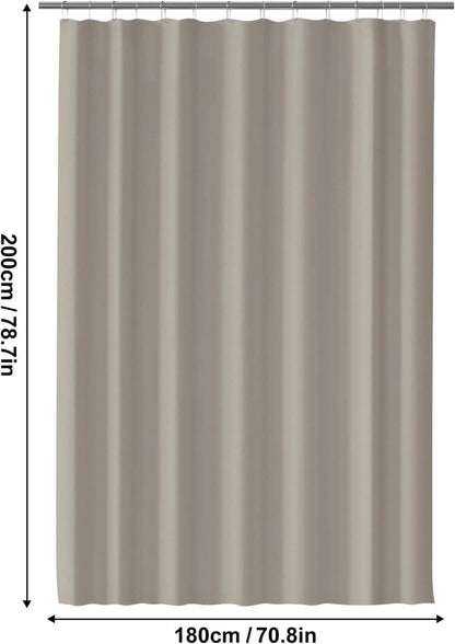 Duschvorhang Wasserdicht Anti-schimmel Beige 180x200 cm PEVA