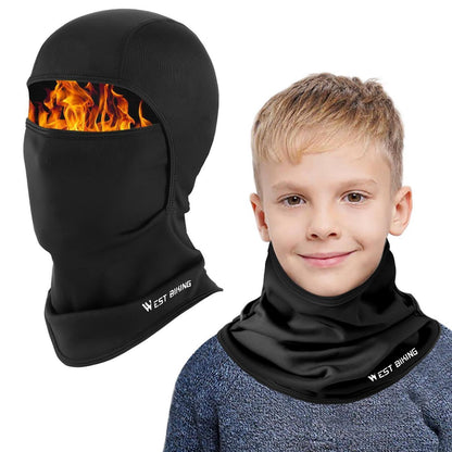 Kinder Sturmhaube Fleece Warm & Winddicht für Winter Outdoor Sport