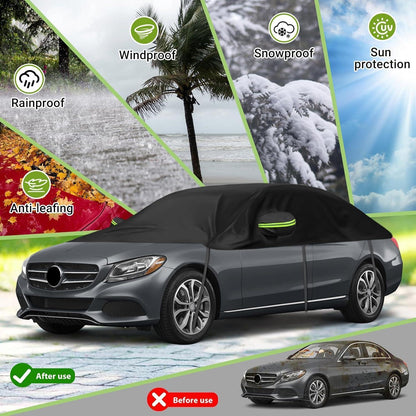 Halbautoabdeckung für Audi A4 & VW Passat – Allwetter Schutz