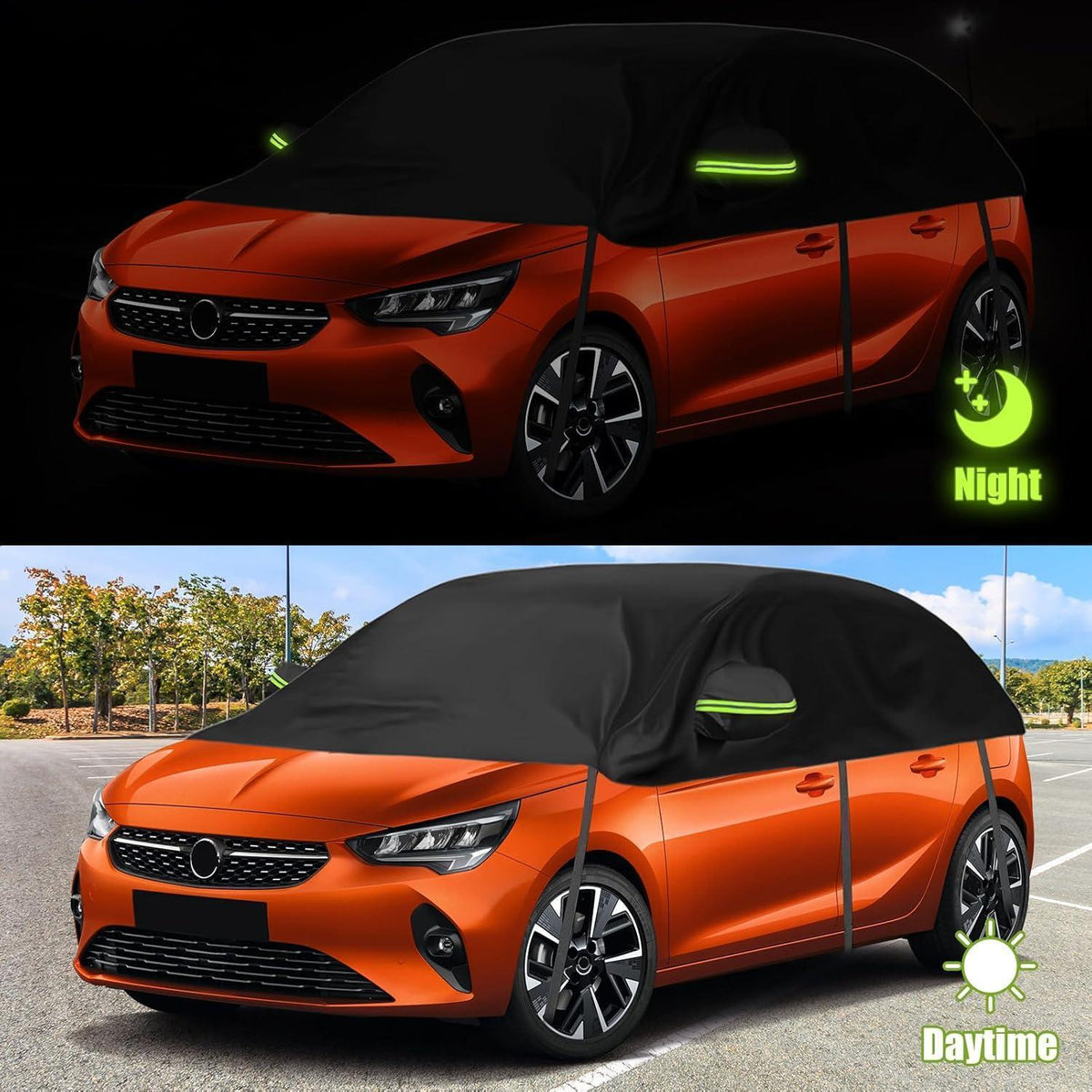Halbautoabdeckung für Opel Corsa D & Renault Clio – UV-Schutz