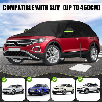 Halbautoabdeckung SUV, UV-Schutz, Schnee- & Staubfest, bis 460cm