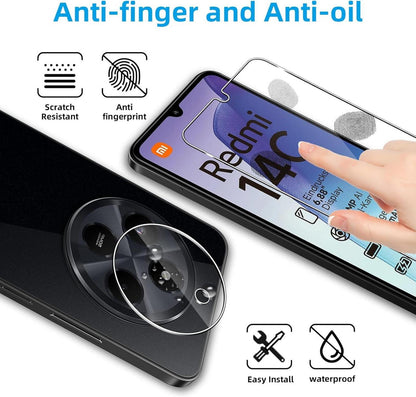 Panzerglas Displayschutzfolie für Xiaomi Redmi 14C 4G