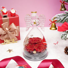 Ewige Rose Engel Geschenkbox 3 Rosen Glas Weihnachten
