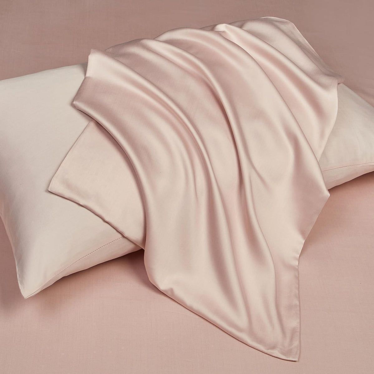 Bambus Sommerbettwäsche 220x240cm Rosa – Atmungsaktiv & Kühle
