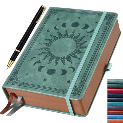 Liniertes Notizbuch A5 mit Stift – Tagebuch für Erwachsene