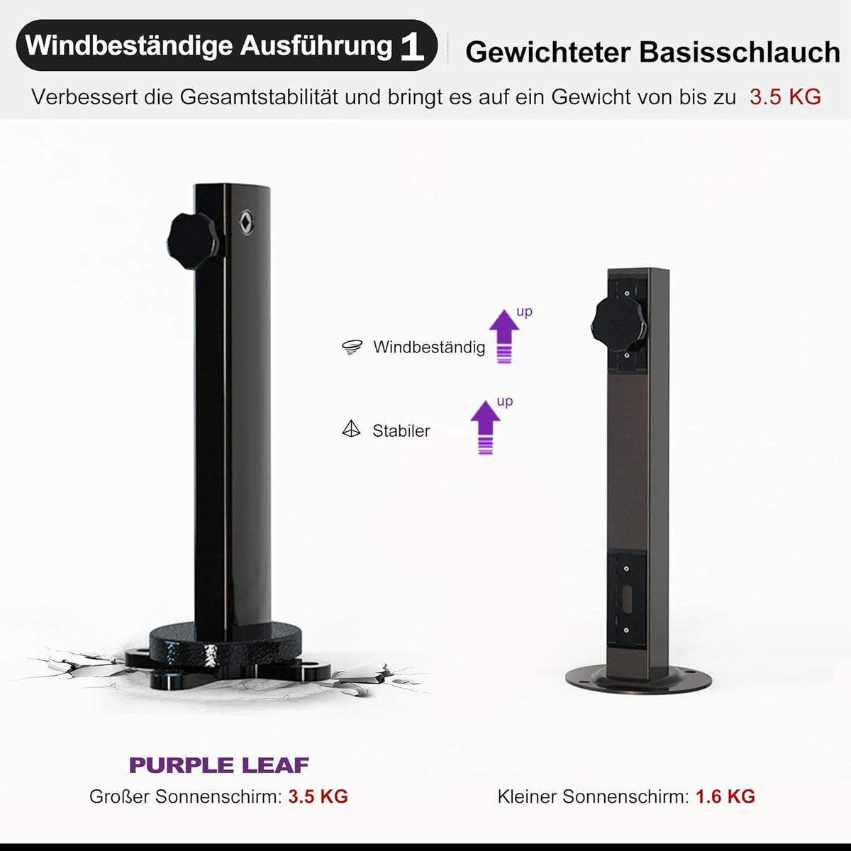 Sonnenschirm Doppeldach Ampelschirm 300x300 cm Grau-Rahmen Kurbel