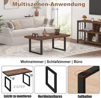 Couchtisch Holz Wohnzimmer Beistelltisch Kaffeetisch 100B x 55T x