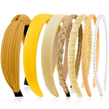 7-teiliges Perlen Stirnband Set für Damen und Mädchen