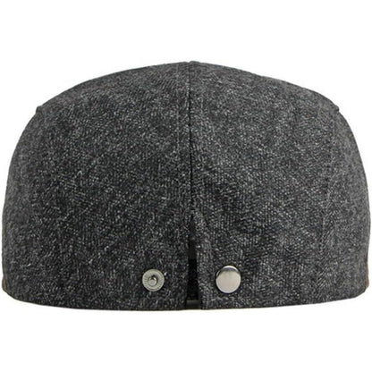 Herren Schiebermütze Verstellbar Marineblau – Warme Winter Cap