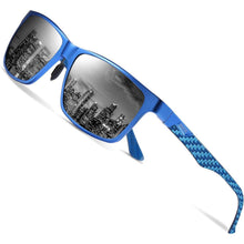 Polarisierte Herren Sonnenbrille Rechteckig Metallrahmen