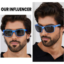 Polarisierte Herren Sonnenbrille Rechteckig Metallrahmen