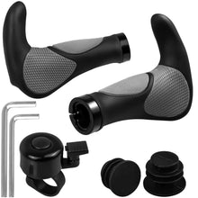 Ergonomische Fahrradgriffe mit Klingel & Werkzeug (22mm)