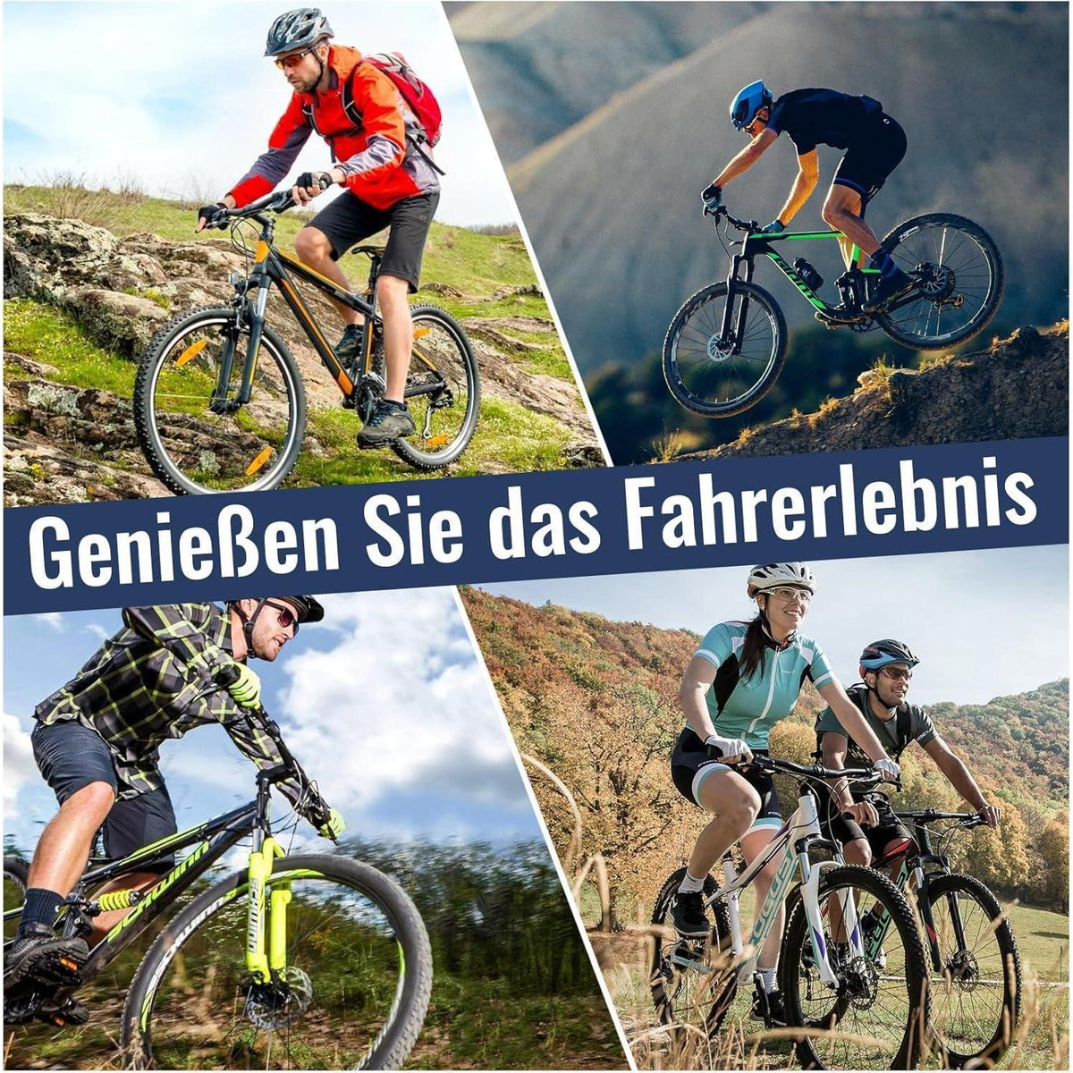 Ergonomische Fahrradgriffe mit Klingel & Werkzeug (22mm)
