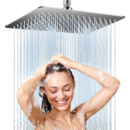 Regendusche 30x30cm Edelstahl gebürstet Chrom