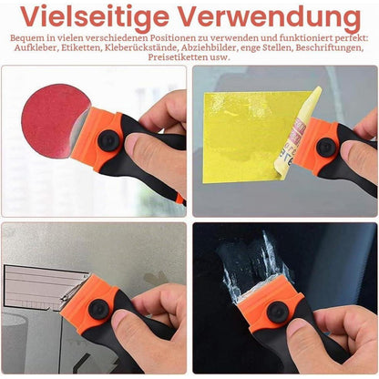 Keramikfeldschaber Set mit Edelstahl- & Kunststoffklingen