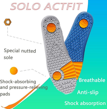 Orthopädische Einlegesohlen Gel Sport Atmungsaktiv für Fußschmerzen